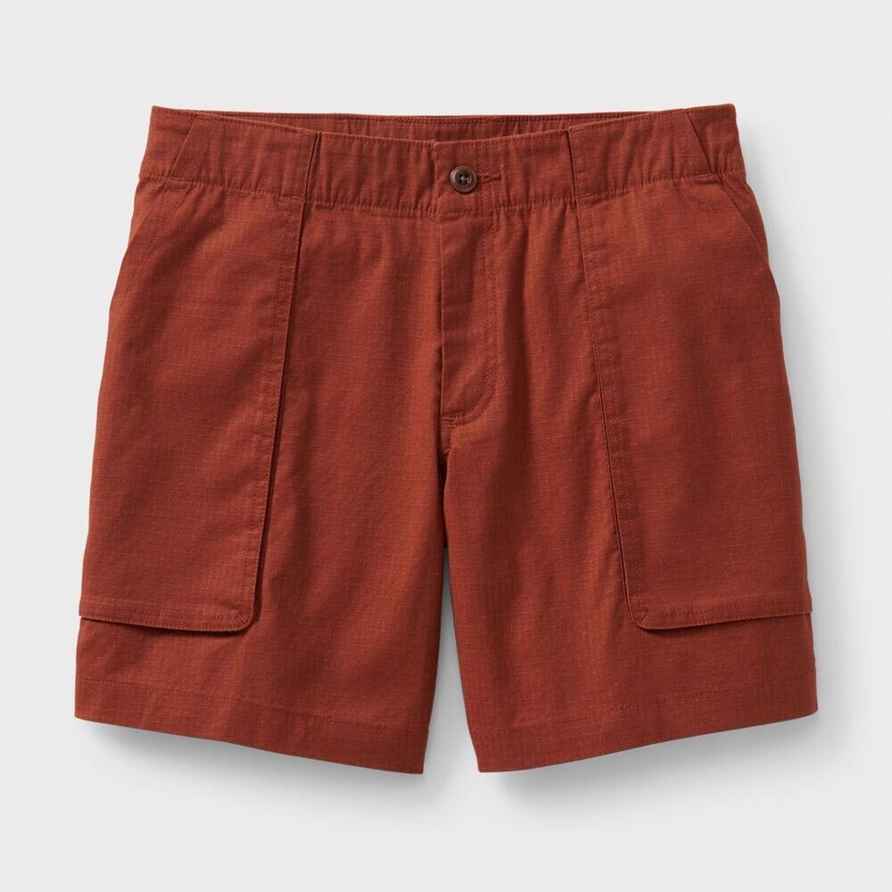 Duluth Trading Company Women's EUC Rust Hempstop 7" Shorts Hiking Outdoor 14